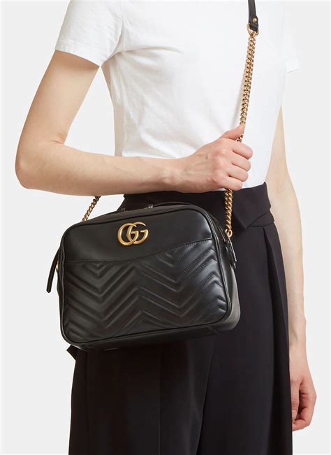 gucci marmont 2.0 leather shoulder bag|gucci marmont small matelasse bag.